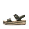 Rieker Double Velcro Strap Sandal - Moss